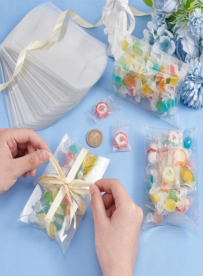 بينيكريت علب هدايا بلاستيكية شفافة من بينيكريت، عبوة من 30 علبة، مقاس 5.5 × 3.15 × 1.2 بوصة، علب هدايا صغيرة للحلوى، مثالية لحفلات الزفاف، وأعياد الميلاد، وحفلات توديع العزوبية، وأعياد الميلاد، والهالوين، وتغليف الحلوى. - Image 3